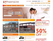 Property Line- estate agents website for sales and lettings